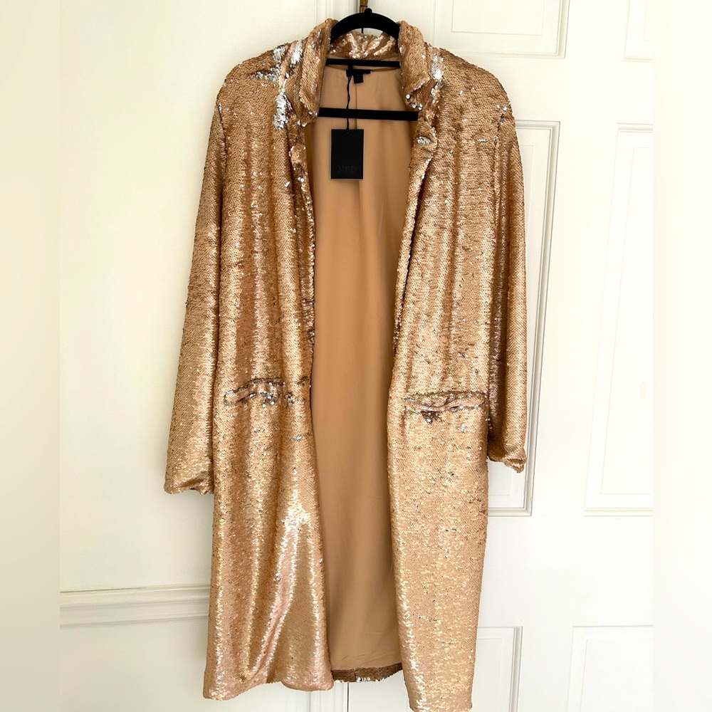 NBD sequin coat. Size XS. New with tags.